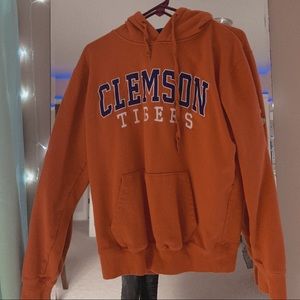 orange clemson hoodie